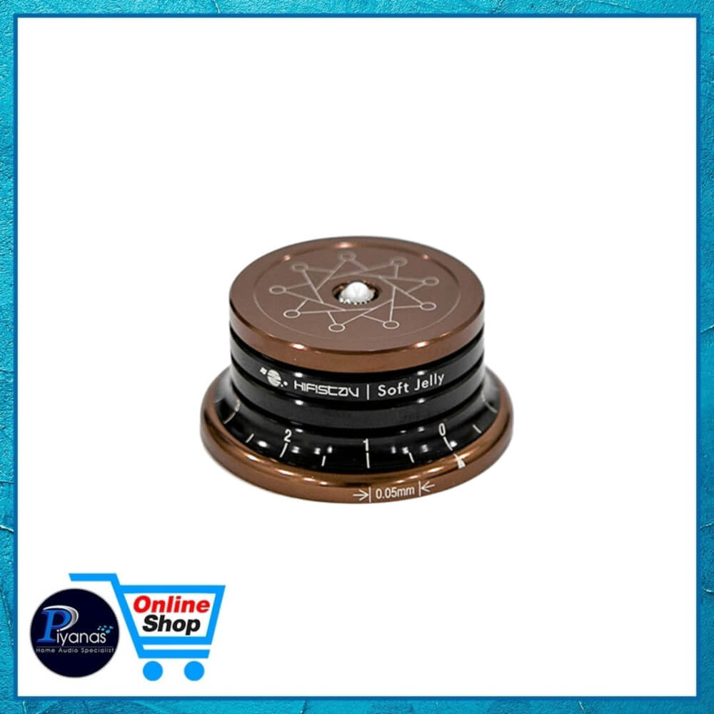 ฐานรองเครื่องเสียง HIFISTAY : SOFT JELLY (50 MM) (BLACK/BROWN) SET OF 4